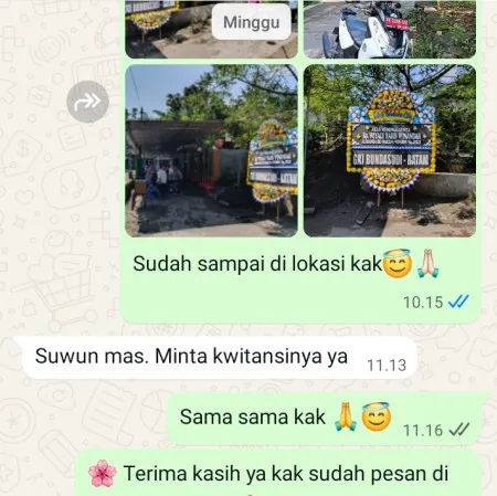Pengiriman Papan Bunga Duka Wonotulus Purworejo